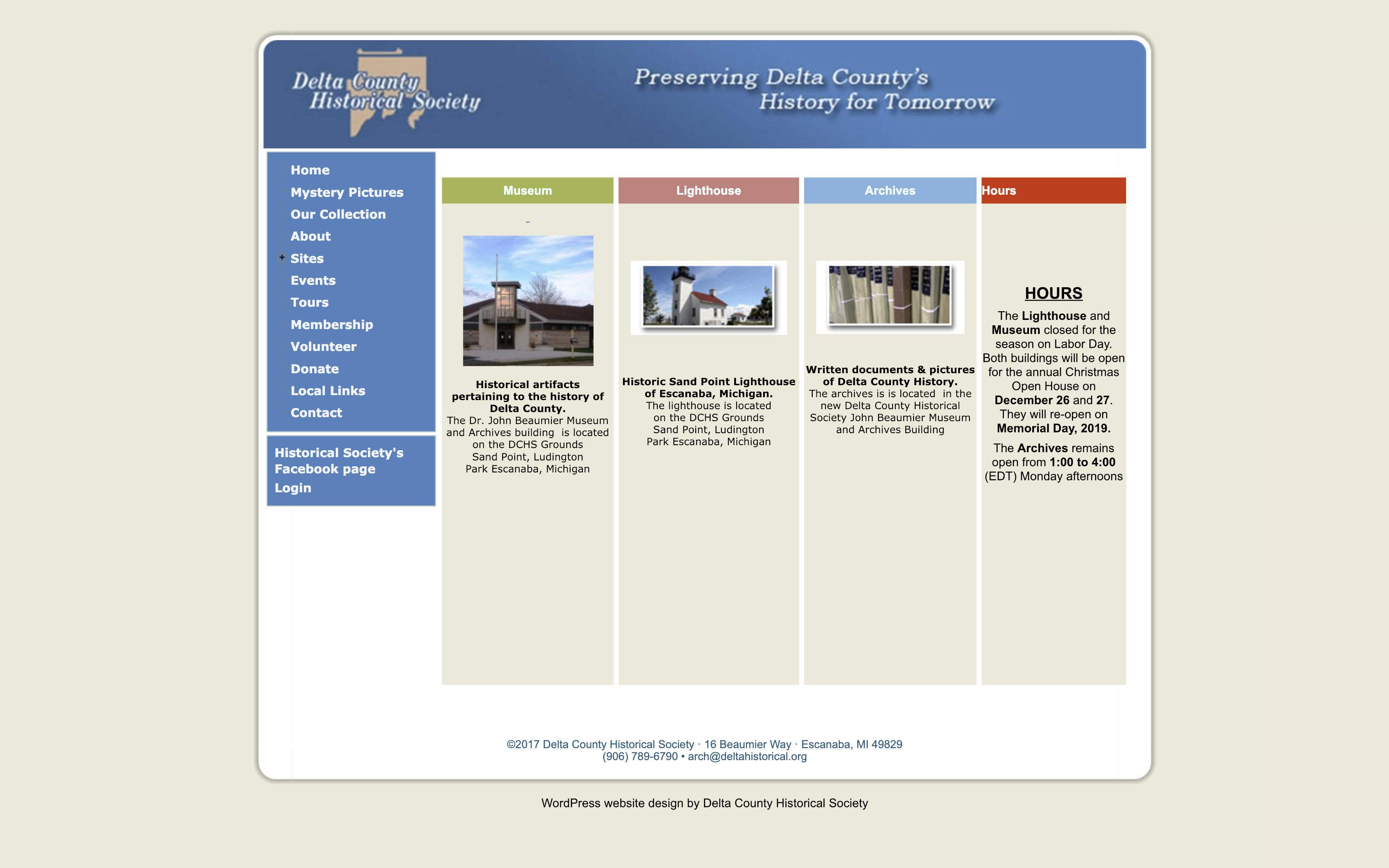 delta historical society